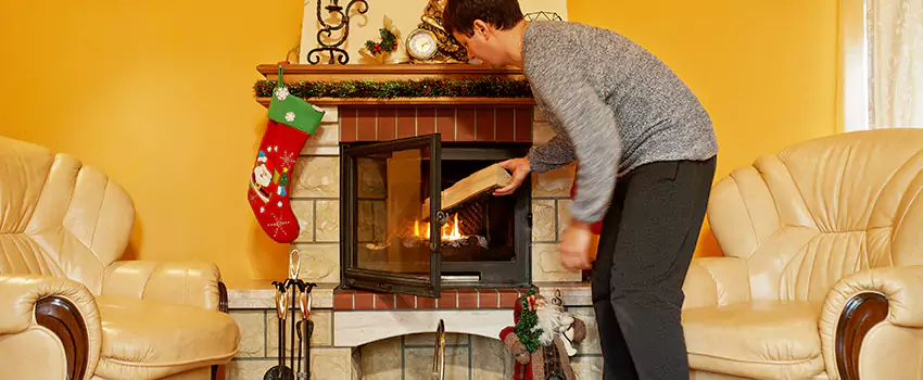 Rusted Metal Fireplace Restoration in Park Forest, Illinois