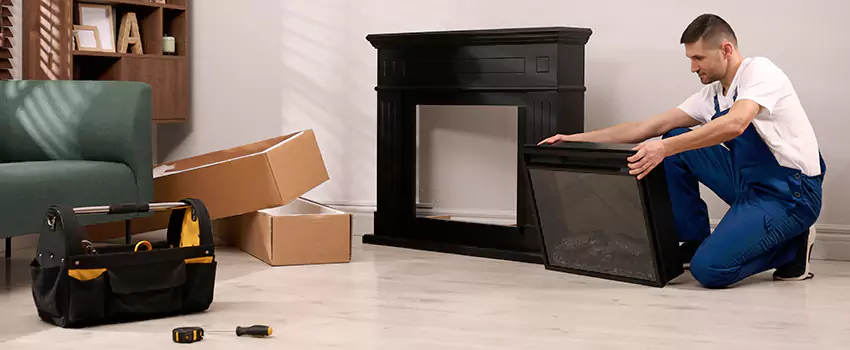 Old Rusted Metal Fireplace Repair And Replacement in Park Forest, IL
