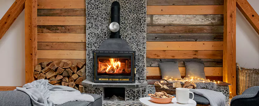 Thelin Hearth Products Direct Vent Gas Stove Fireplace Inspection in Park Forest, Illinois